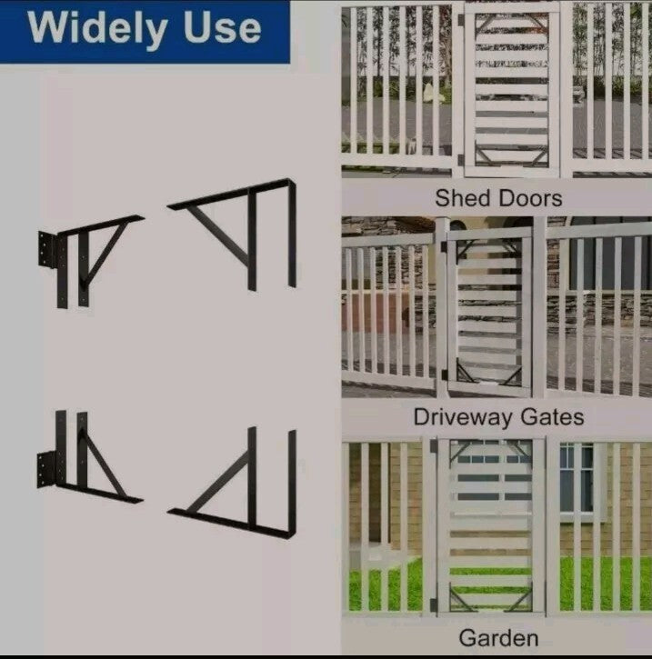 Heavy Duty Gate Corner Brace Bracket, Anti Sag Gate Kit Adjustable Gate Kit