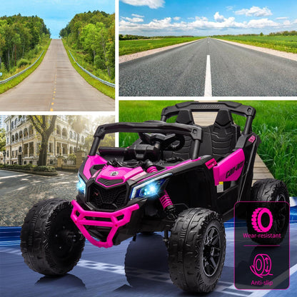 Can-Am Licensed 12V Ride on UTV Car for Kids Electric Fun Toys 4WD Off-Road Quad