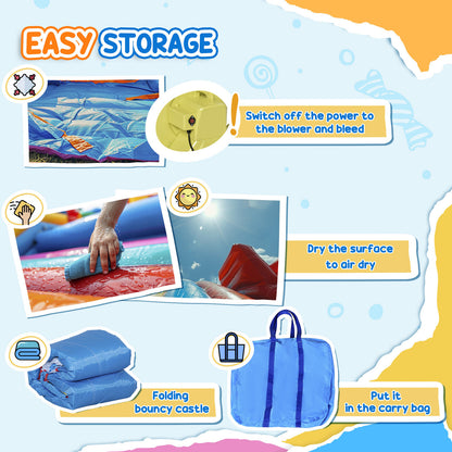 5-in-1 Backyard Inflatable Pool Large Outdoor Game for Birthday Party Activities