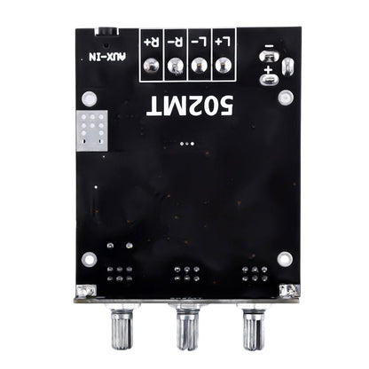 ZK-502MT 50W*2 Bluetooth 5.2 Audio Amplifier Board Module Tone Adjustable DIY.