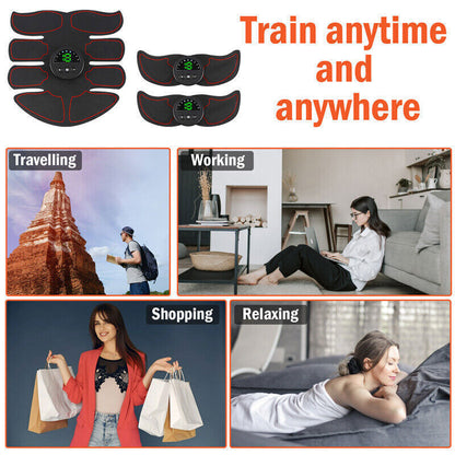 Ab Stimulator EMS Toner Massager Abdominal Trainer Muscle Fitness Body Exercise