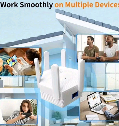 1200Mbps WIFI Extender Booster Repeater 2.4G/5G internet Gigabit Ethernet Port