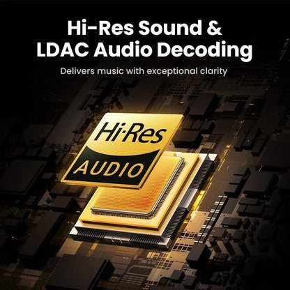 2024 Max5c Hi-Res LDAC 43dB Hybrid Active Noise Cancelling Bluetooth Headphone