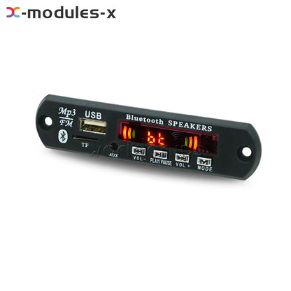 Wireless Bluetooth 12V MP3 WMA Decoder Board Audio Module USB Radio+Battery USA