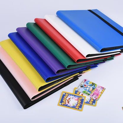 New Pok é mon game card book cartoon PU collection card storage book dark blue
