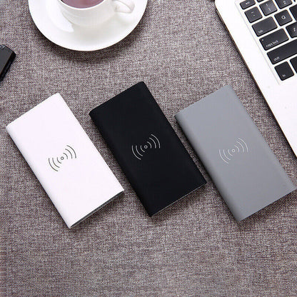 Power Bank 10000MAH Wireless Fast Charging USB Charger High Capacity External