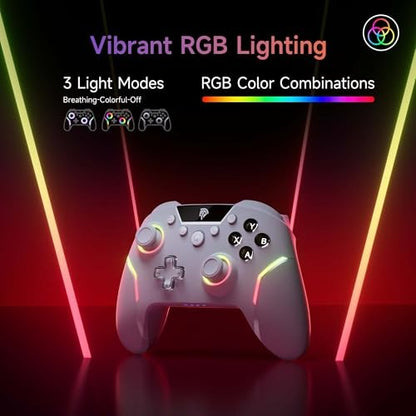 X20 Wireless Gaming Controller with RGB Backlit, 2-Stage Hall Effect Stick,