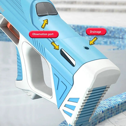 Automatic Electric High Pressure Water Gun W/ USB Charger For Kids & Adults