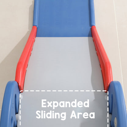 Toddler Indoor Slide for Age 0 To 3 Dinosaur Foldable Slide with Basketball Hoop