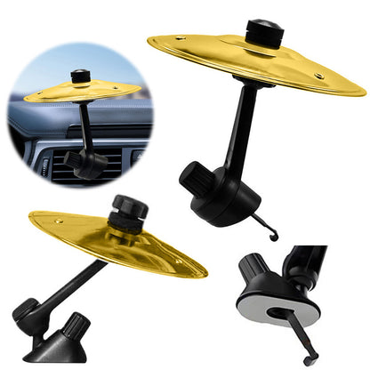 Air Vent Cymbals with Suction Cup and Hook Wear Resist Car Percussion Instrument