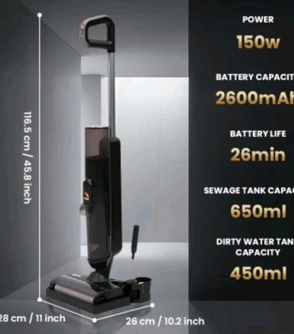 TurboClean Cordless Hard Floor Cleaner Mop and Wet/Dry Vacuum