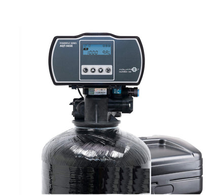 Aqua True Fleck 5600SXT Whole House Water Softener | 32,000 Grain, 9″x48″ Tank