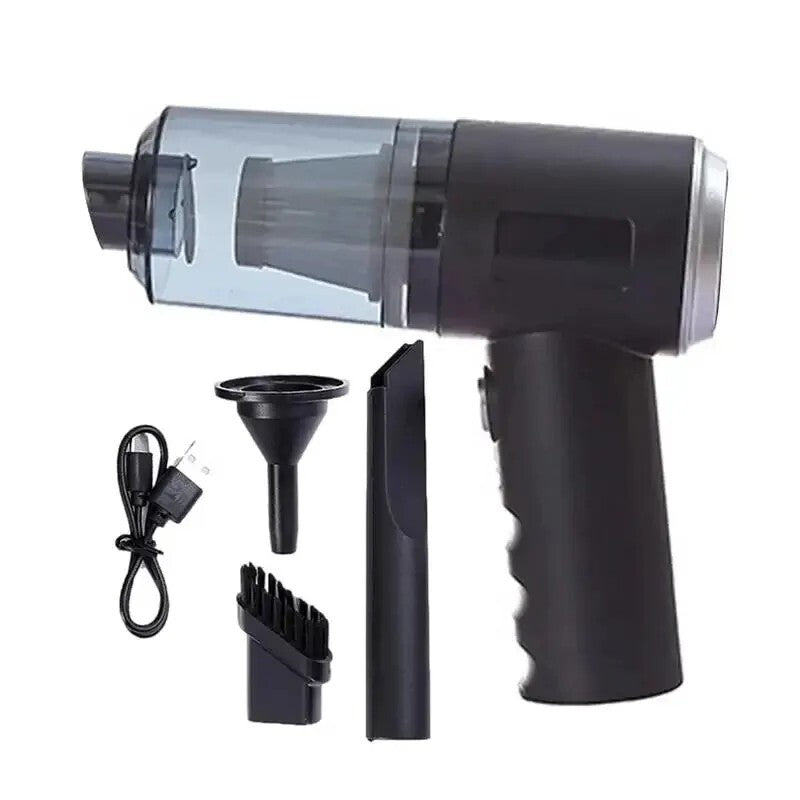 3in1 USB Rechargeable Vacuum Cleaner Suction Blowing Small Car Household Vacuum