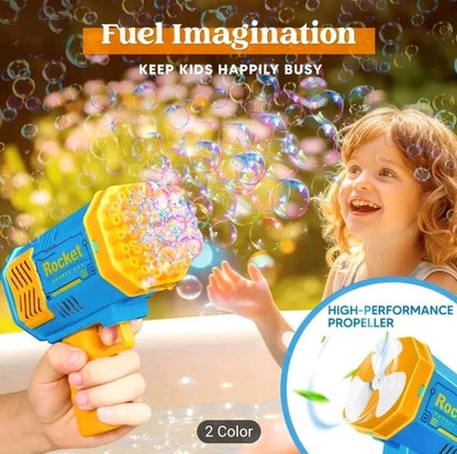 Bubble Machine Gun with Colorful Lights Automatic Bubble Maker Gun