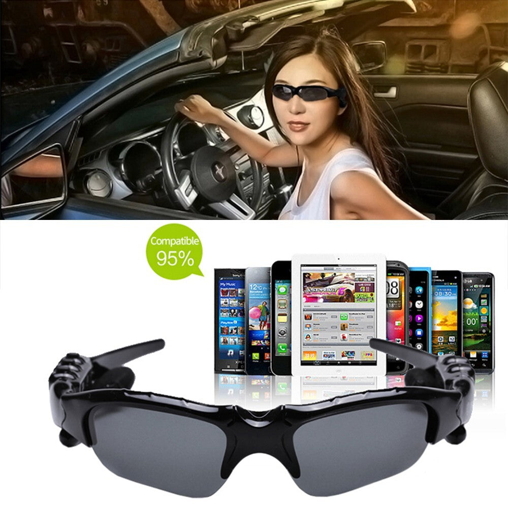 Wireless Bluetooth Glasses Music Headset Audio Hands-free Calls Smart Sunglasses