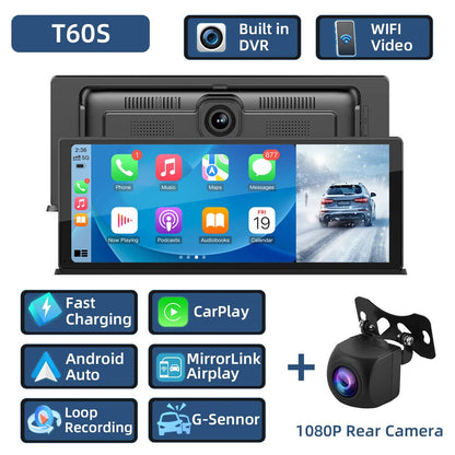 11.3inch Dashcam CarPlay Android Auto IPS Display Bluetooth AUX USB Fit for Benz