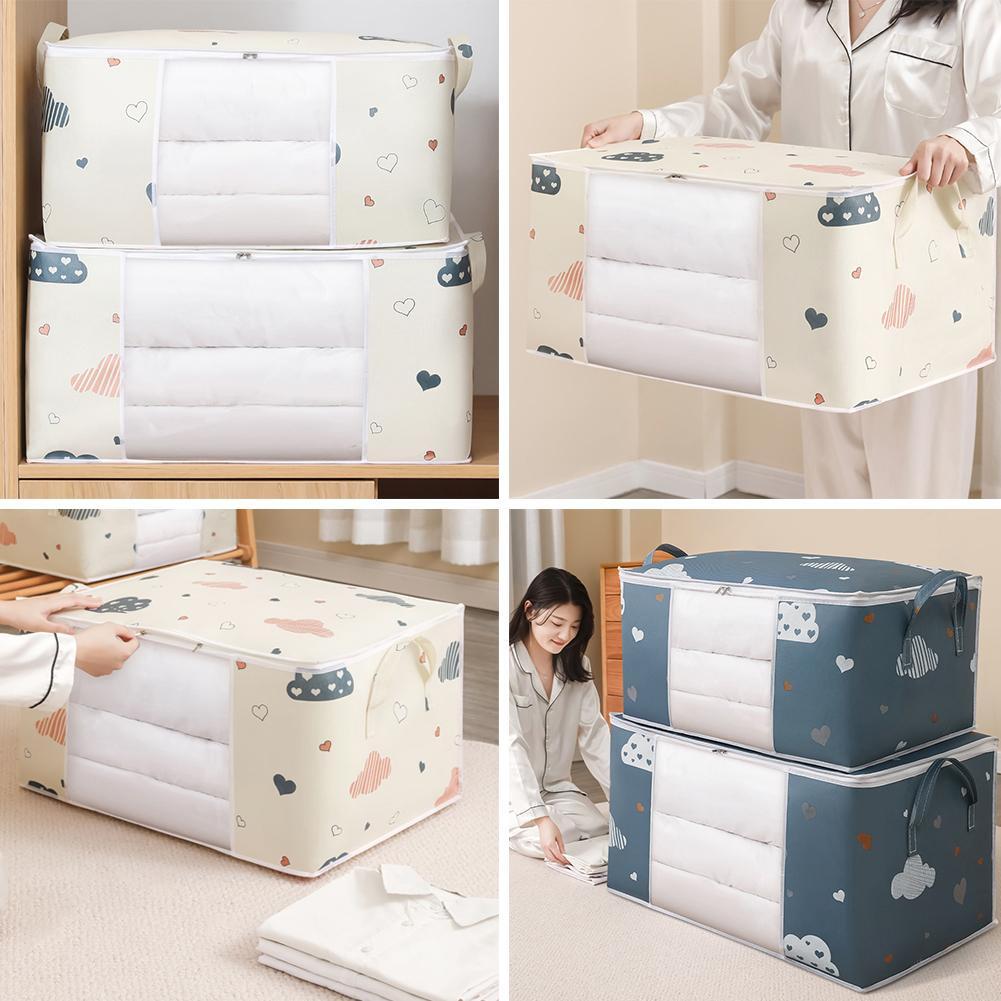 Clothes Storage Bag Large Capacity Organizer for Comforters Blanket Bedding🔥