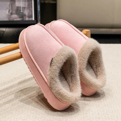 Cosy Fluffy Slippers - Soft Plush Indoor Shoes for Women Winter Warm Comfy Wear