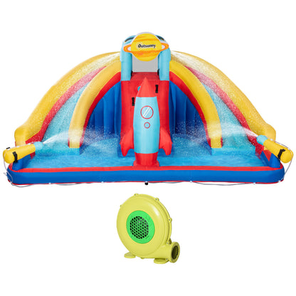 5-in-1 Backyard Inflatable Pool Large Outdoor Game for Birthday Party Activities