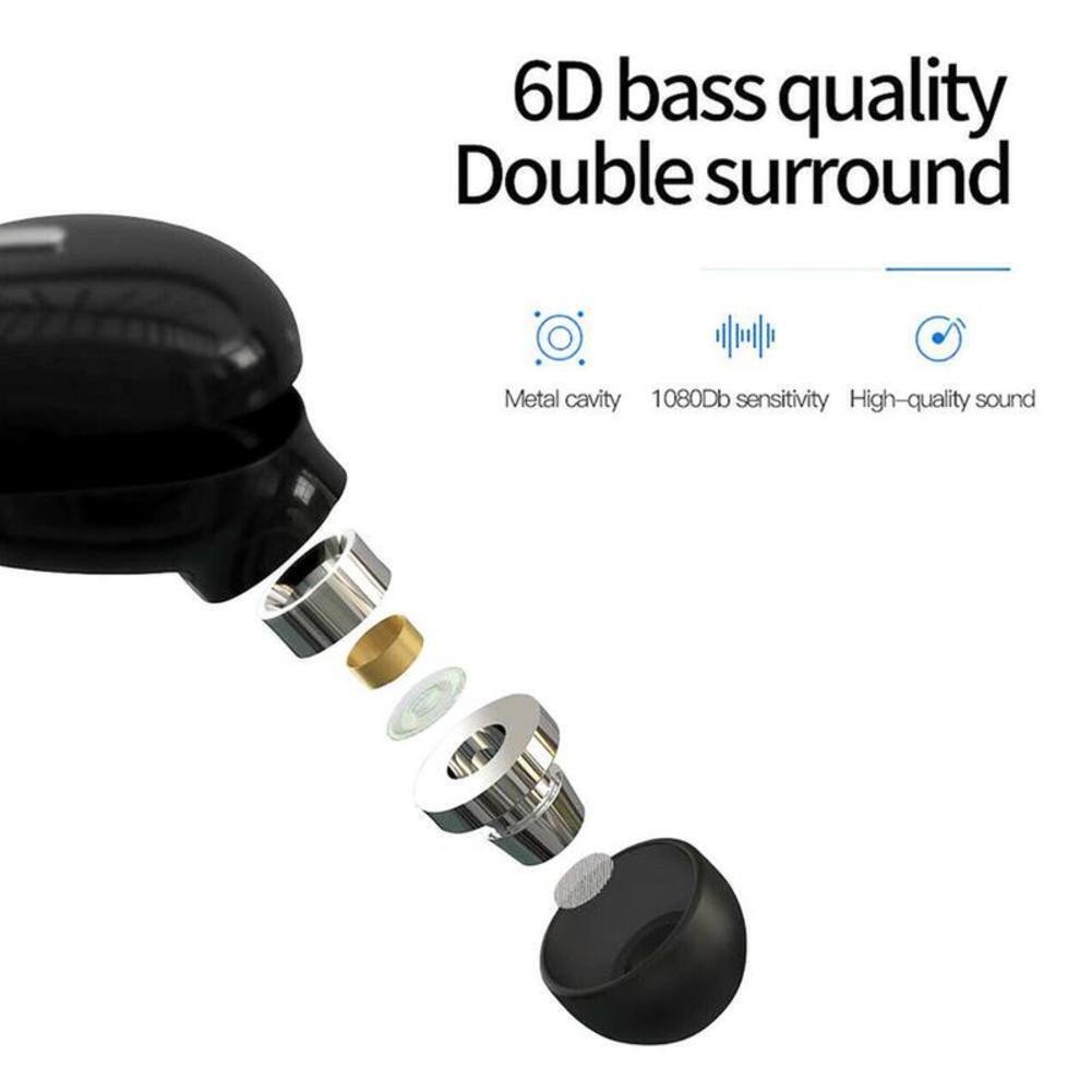 X9 Pro Bluetooth Compatible Wireless Heavy Bass Earphone Hand Earbud Free