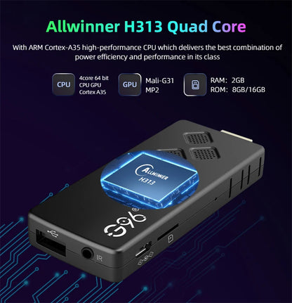 G96 high-performance android 13.0 4k smart TV Stick ATV H313 2GB RAM 16GB ROM Q2