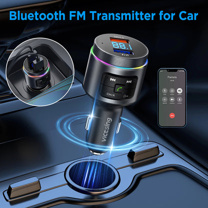 Bluetooth Car FM Transmitter MP3 Player Radio Wireless Adapter Kit 2 USB Charger