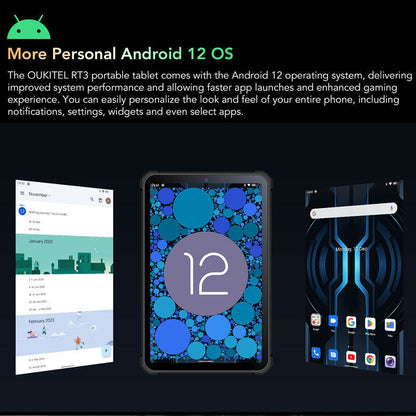 8" Oukitel RT3 4G LTE Rugged Tablet PC Phone Android Mobile Waterproof Unlocked