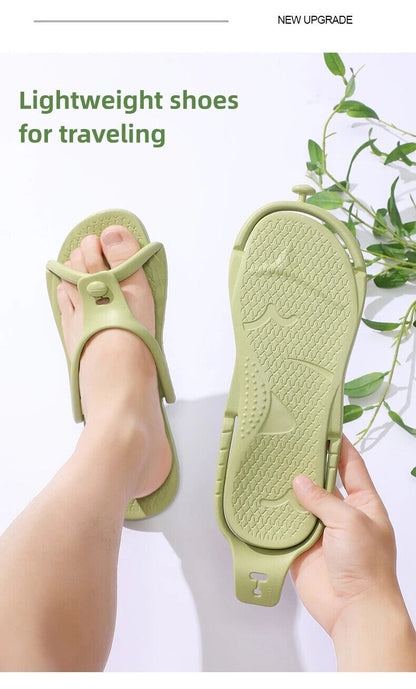 Folding Slippers Trip Travel Portable Slides Light Homestay Bathing Beach Shoes