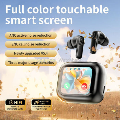 Wireless 144 Languages Smart Real-Time Translation Earbuds Touch Screen Earphone