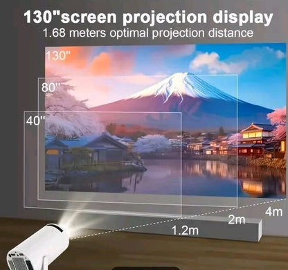 HY300 Mini Proyector 4K Android 11.0 1080P 720P 200ANSI Portátil Inalámbrico...