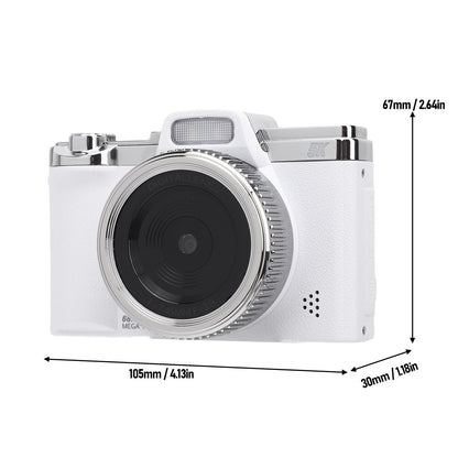 Digital Camera 64MP Pixels 5K HD 16x Zoom AF Autofocus Retro Compact Vlog Kit