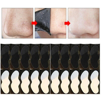 100pcs Nose Blackhead Remover Mask Deep Cleansing Black dots Pore Clean Strips