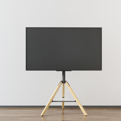 Universal Corner TV Stand with Shelf Height Adjustable Swievel TV Stand 40-75 in