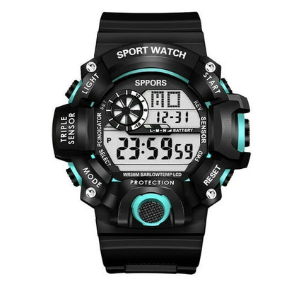 Men's Watches Military Army Sports Digital LED Shockproof Watch Alarm Stopwatch