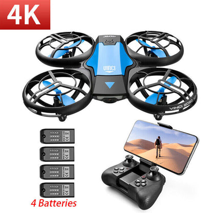 4DRC V8 Mini WIFI FPV Drone 4K HD Camera Quadcopter Gesture Sensing APP Control