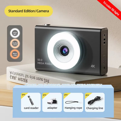 Xiaomi 4K High-Definition Digital Camera with 50MP Autofocus and Retro Design