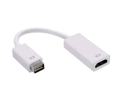 Mini DVI Male to HDMI Female Video Adapter Cable Converter Mac MacBook Monitor