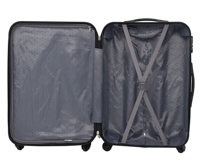 3 Pcs Suitcase Set ABS Hard Shell 4 Wheeled Trolley Lightweight Luggage PIONEER
