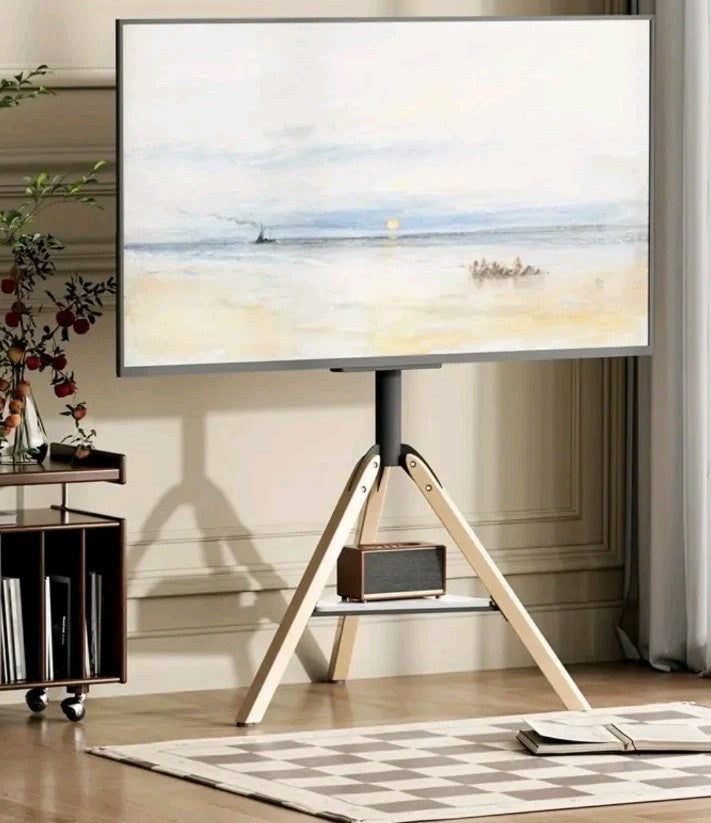Tripod TV Stand for 40-75” LED LCD Flat Screen Height Adjustable Floor TV Stand