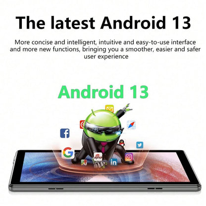 10" Android 13 Tablet, 6GB RAM, 64GB ROM, Dual Camera, GPS, 6000mAh, WiFi