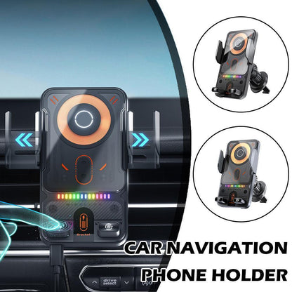 Universal Wireless Charging Car Phone Mount with Air Outlet Navigation Bra W1B7