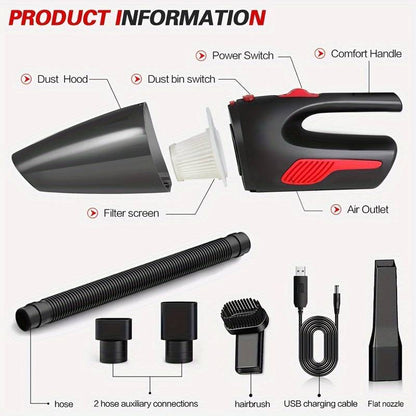 Vacuum Hand Cordless Cleaner Lithium Wet Dry Portable Car Held Office Hoover