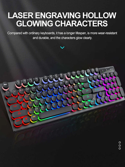 Shadow Mechanical Feeling, Keyboard, Desktop Computer  Lluminated Wired Keyboard