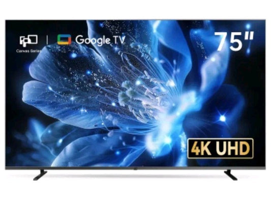 FPD 75 Inch Smart TV Google TV 4K UHD With Google Play Vision Atmos HDR 10