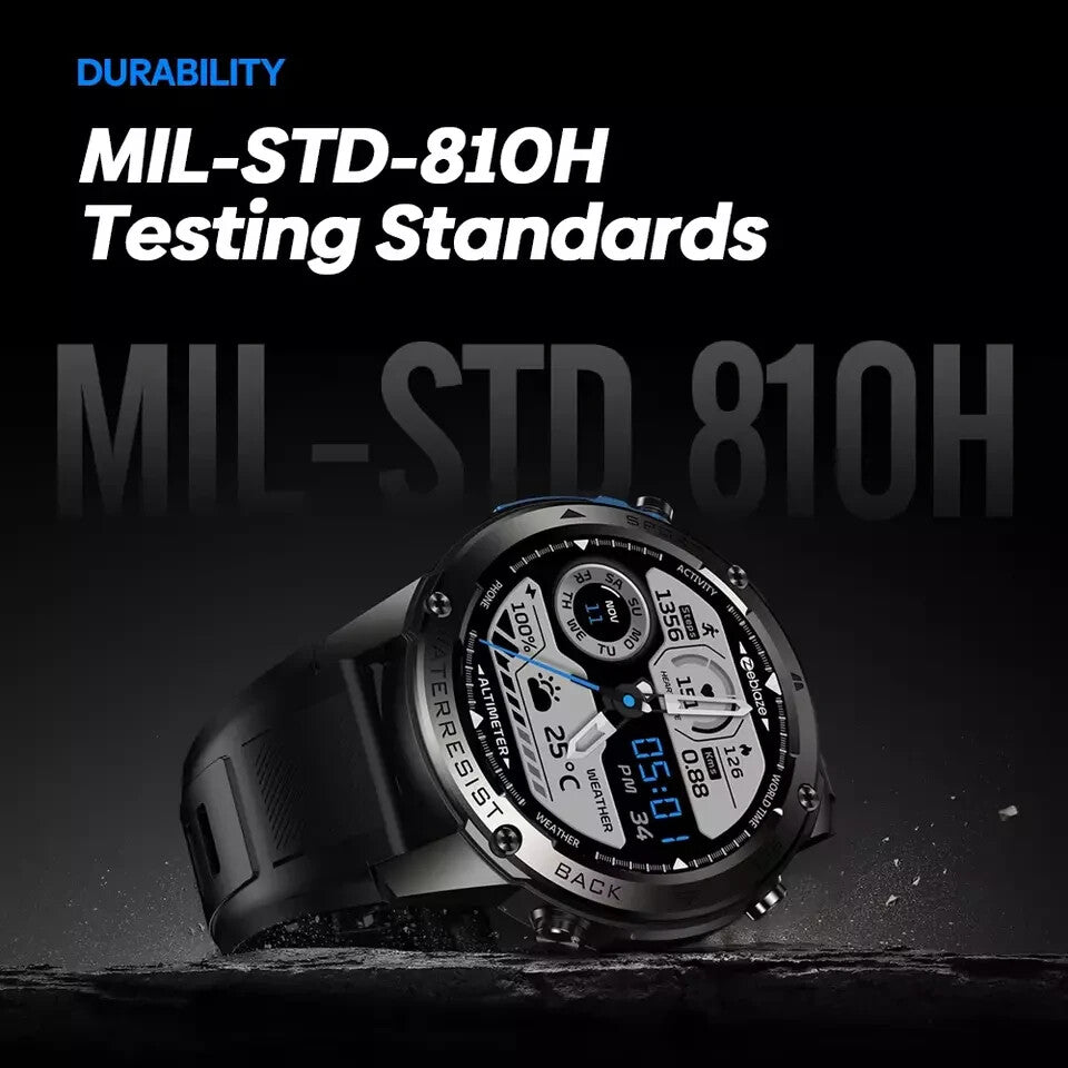 New  Stratos 2 Ultra GPS Smart Watch Built-In Compass Barometric Altimeter Dual-