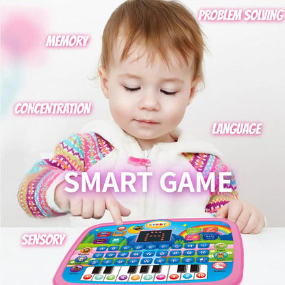 Kids’ Education Tablet Toy, Age 3+ Literacy Learn Doubles as Electronic Keyboard