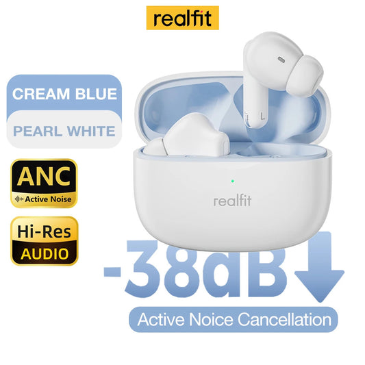 F3 ANC Active Noice Cancellation Bluetooth Earphones ENC Call HIFI Stereo Superb