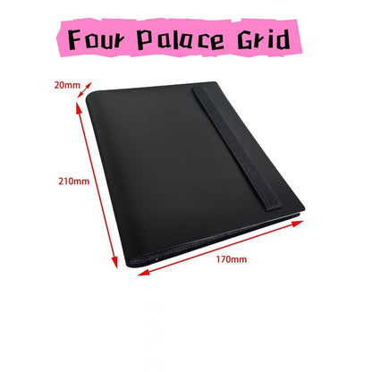New Pok é mon game card book cartoon PU collection card storage book dark blue
