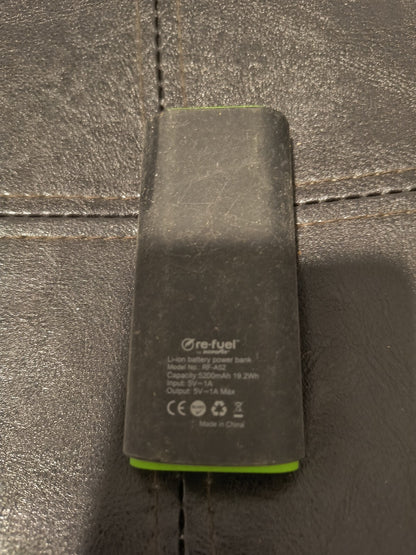 Powerbank By Refuel 2 USB. Recharge 3 Times