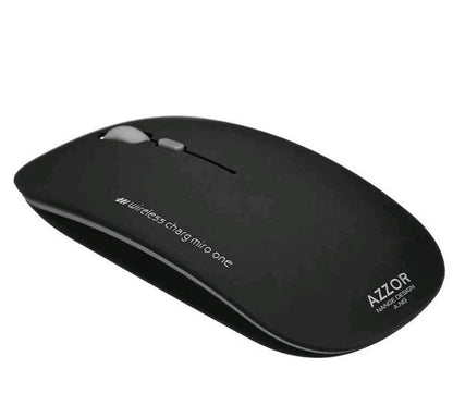 Azzor 2400DPI Rechargeable 2.4GHz Wireless Mouse Ultra-thin Mouse for Laptops